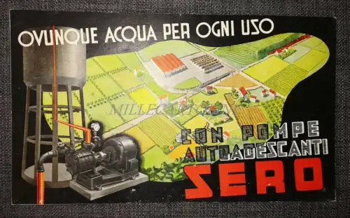 SELBSTANSAUGENDE SERO PUMPEN - Italienisches hydromechanisches Illustriertes Volant