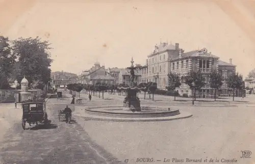 FRANKREICH - Bourg - Les Places Bernard et de la Comédie