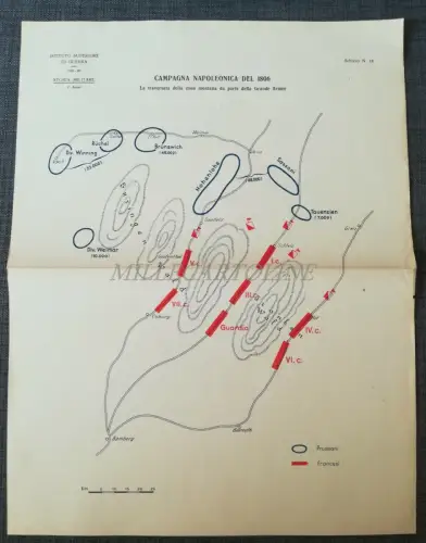 MILITÄRGESCHICHTE - Ist. Sup. Krieg - Französisches Reich - Karte Napoleon 1806