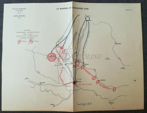 MILITÄRGESCHICHTE - Ist. Sup. Krieg - Französische Revolution - Karte Castiglione