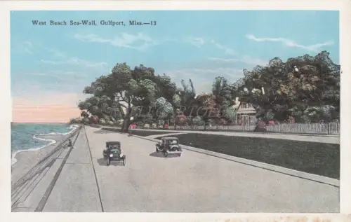 MISSISSIPPI - West Beach Sea Wall, Gulfport