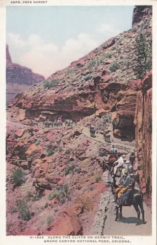 ARIZONA - Grand Canyon National Park - Hermit Trail - Fred Harvey