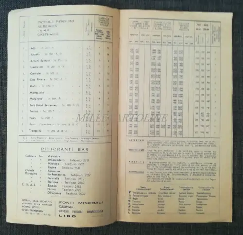 BAVENO - Prospekt mit Hotelliste