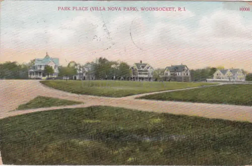 RHODE ISLAND - Woonsocket - Park Place (Villa Nova Park) 1909