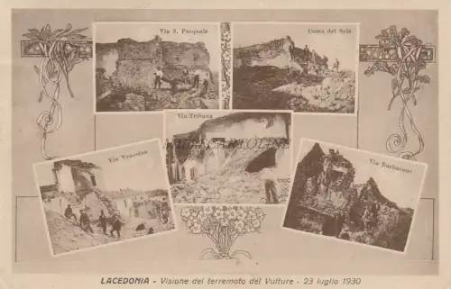 LACEDONIEN - Vision des Geierbebens 23. Juli 1930 Schöne Frankatur