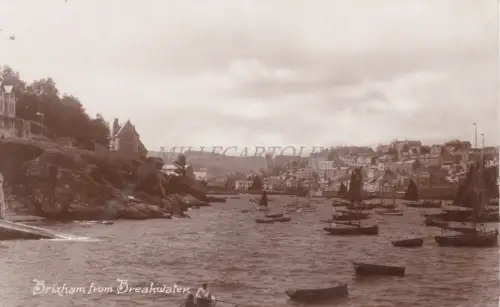 ENGLAND - Brixham from Breakwater - Foto Postkarte