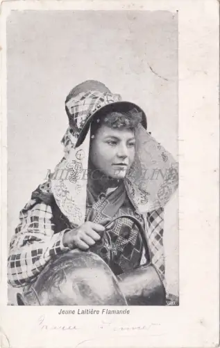 BELGIEN - Jeune Laitière Flamande 1904