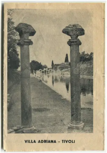 TIVOLI, Villa Adriana, faltbarer "Tropfen" preisgekrönte Kulturausgaben, Rom,