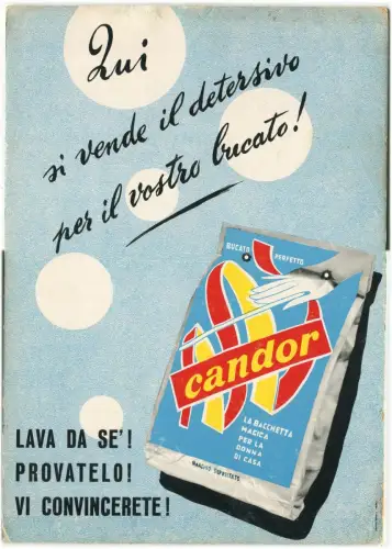 WERBUNG, Waschmittelplakat Candor (1967) m