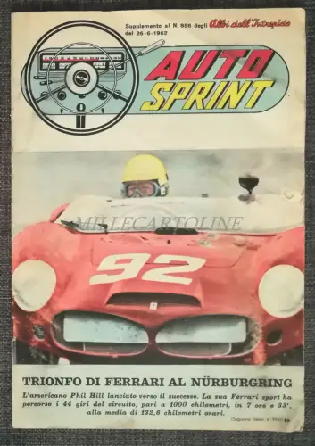 AUTO SPRINT - Trionfo Ferrari Nürburgring, Sandro Lopopolo - Nr.858, 1962