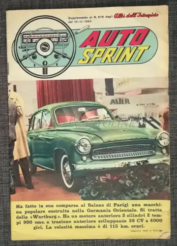 AUTO SPRINT - Wartburg, Marco Locatelli - Nr.878, 1962