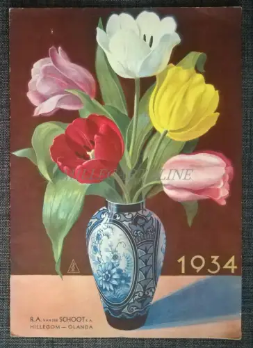VAN DER SCHOOT - Hillegom, Niederlande - Verkaufskatalog Blumenzwiebeln Illustriert 1934