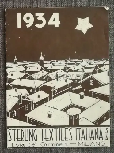STERLING TEXTILES ITALIANA - Mailand - Illustrierter Verkaufskatalog 1934