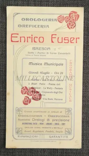 ENRICO FUSER - Uhrmacherei Oreficeria Brescia - Musikprogramm Werbung