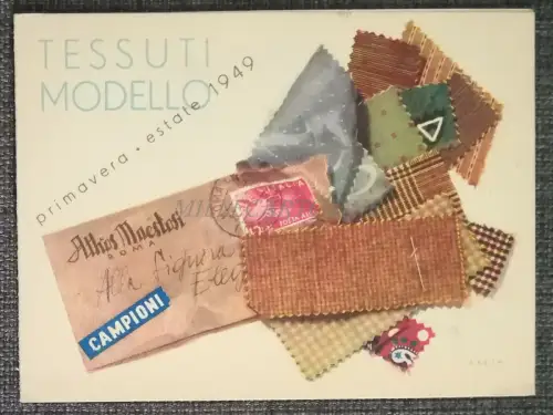 ATHOS MAESTOSI ROM - Faltbare Stoffe Modell Frühling Sommer 1949