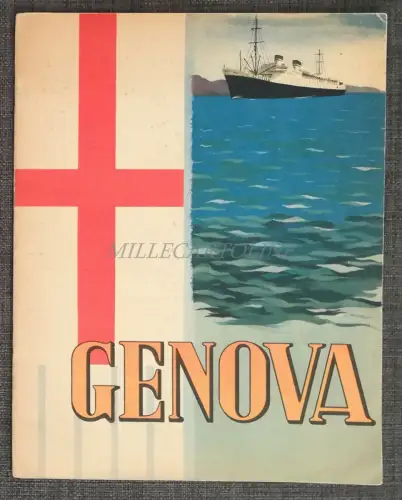 GENUA - Tourismusbroschüre ENIT & FS mit Foto - Deutsche Ausgabe 1937
