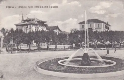 PESARO - Piazzale dello Estabimento Balneare 1917