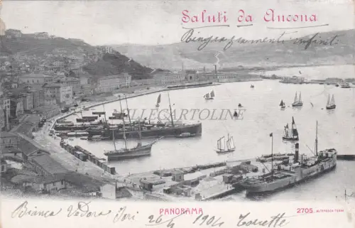 ANCONA - Panorama, Saluti