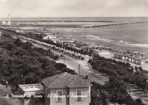 S. BENEDETTO DEL TRONTO - La Spiaggia e Lungomare 1960