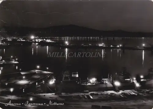 ANCONA - Panorama, Notturno 1957