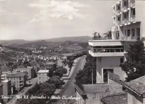 FERMO - Via XX Settembre e Viale Circolungo 1961