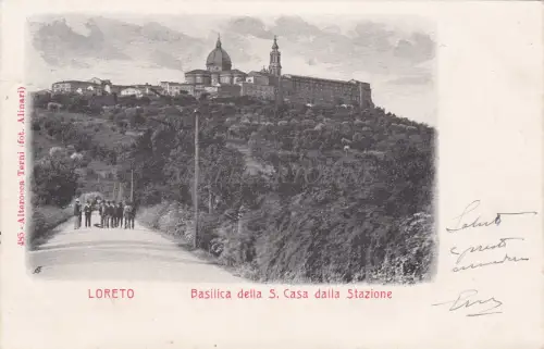 LORETO - Basilica della S. Bahnhofshaus 1903