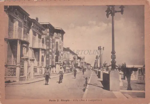 PORTO S. GIOGIO - Villa Lina e Lungomare 1948