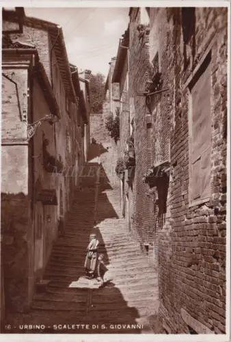 URBINO - Scalette di S. Giovanni - Foto Postkarte