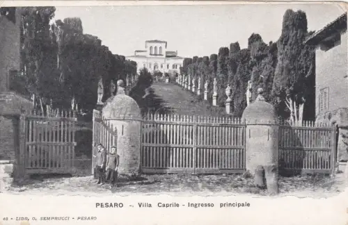 PESARO - Villa Caprile, Haupteingang