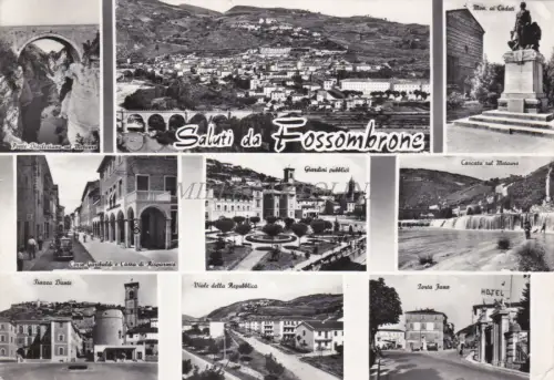 FOSSOMBRONE - Saluti, Vedute 1969