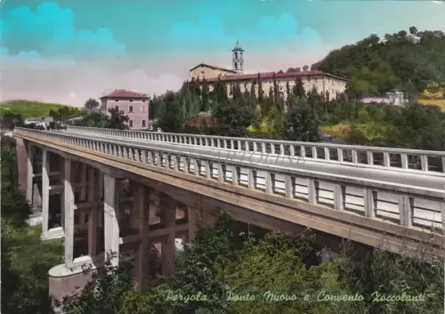 PERGOLA - Ponte Nuovo e Convento Zoccolanti 1964