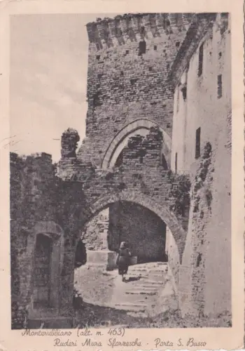MONTERUBBIANO - Ruderi Mura Sforzesche, Porta S. Bass