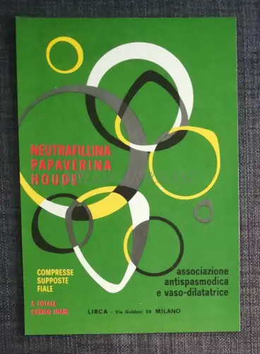 LIRCA - Werbekarton Neutrafillin Papaverina Houdé & Albema