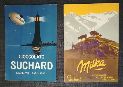 SUCHARD SCHOKOLADE - 2 Bildwerbung aus der Lektüre, Milka