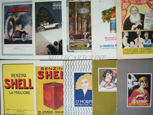 VERSCHIEDENE MARKEN - 10 Bildwerbung aus der Lektüre