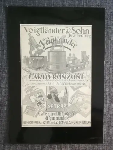 CARLO PONZONI - Bildwerbung für Karten und Fotoprodukte gerahmt