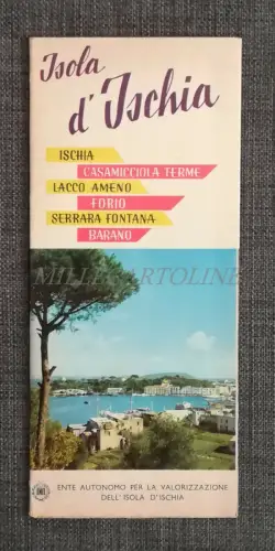 INSEL ISCHIA - ENIT Touristen-Faltschaltung mit Foto
