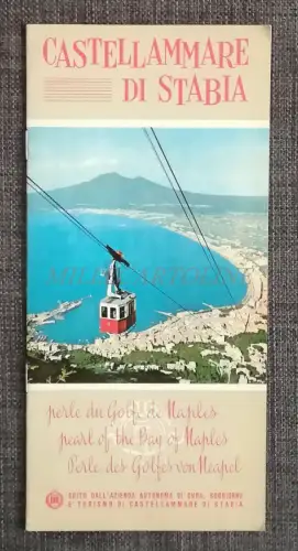 CASTELLAMMARE DI STABIA - ENIT Touristenbroschüre mit Fotos und Illustrationen