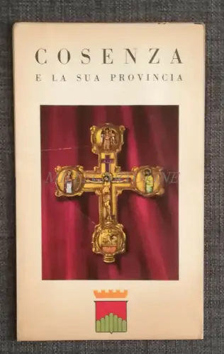 COSENZA UND SEINE PROVINZ - ENIT Tourist Faltblatt mit Foto