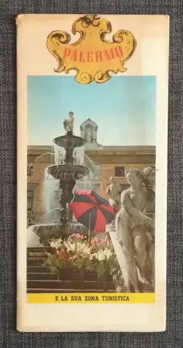 PALERMO UND SEIN TOURISTISCHES GEBIET - Touristisches Faltblatt mit Fotos und Illustrationen