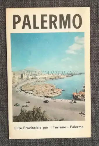 PALERMO - Touristenbroschüre mit Foto und Karte