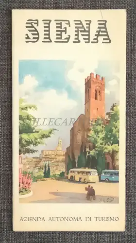SIENA - Touristenbroschüre mit Foto und Karte