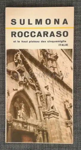 SULMONA E ROCCARASO - ENIT Faltbar mit Foto und illustrierter Karte