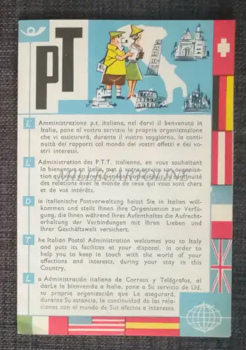 PT POSTE ITALIANE - Illustrierte Touristeninformation