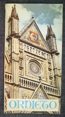 ORVIETO - Touristen-Faltblatt mit Fotos, Illustrationen und Karte