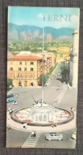 TERNI - Touristenbroschüre mit Karte und reich an Fotos