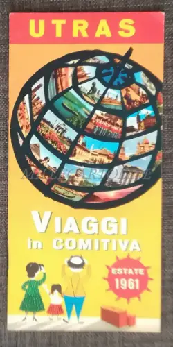 UTRAS GRUPPENREISEN - Touristenbroschüre mit Fotos und Reiserouten Sommer 1961