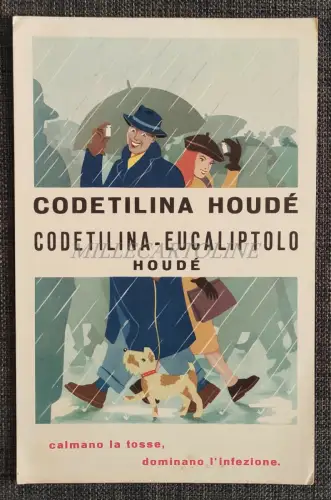 CODETHYLIN EUKALYPTUS HOUDE' - Illustrierter Werbekarton