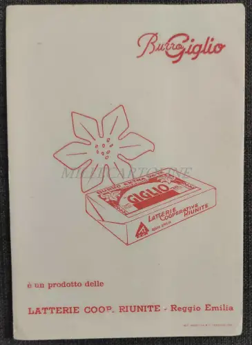 LILIENBUTTER - Saugpapier, Werbung Batterien Coop Riunite Reggio Emilia