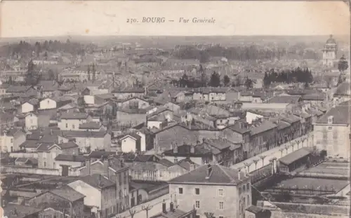 FRANKREICH - Bourg, Vue Générale 1918